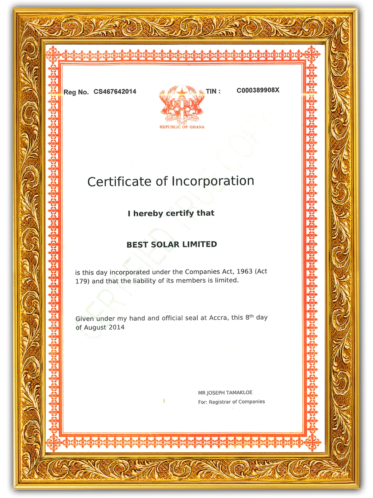 coi best solar limited